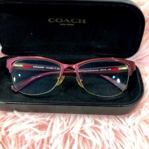 Coach eyeglass frames with case